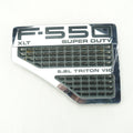 2008 2009 2010 Ford F550 XLT 6.8L Driver Left Fender Vent Emblem Logo