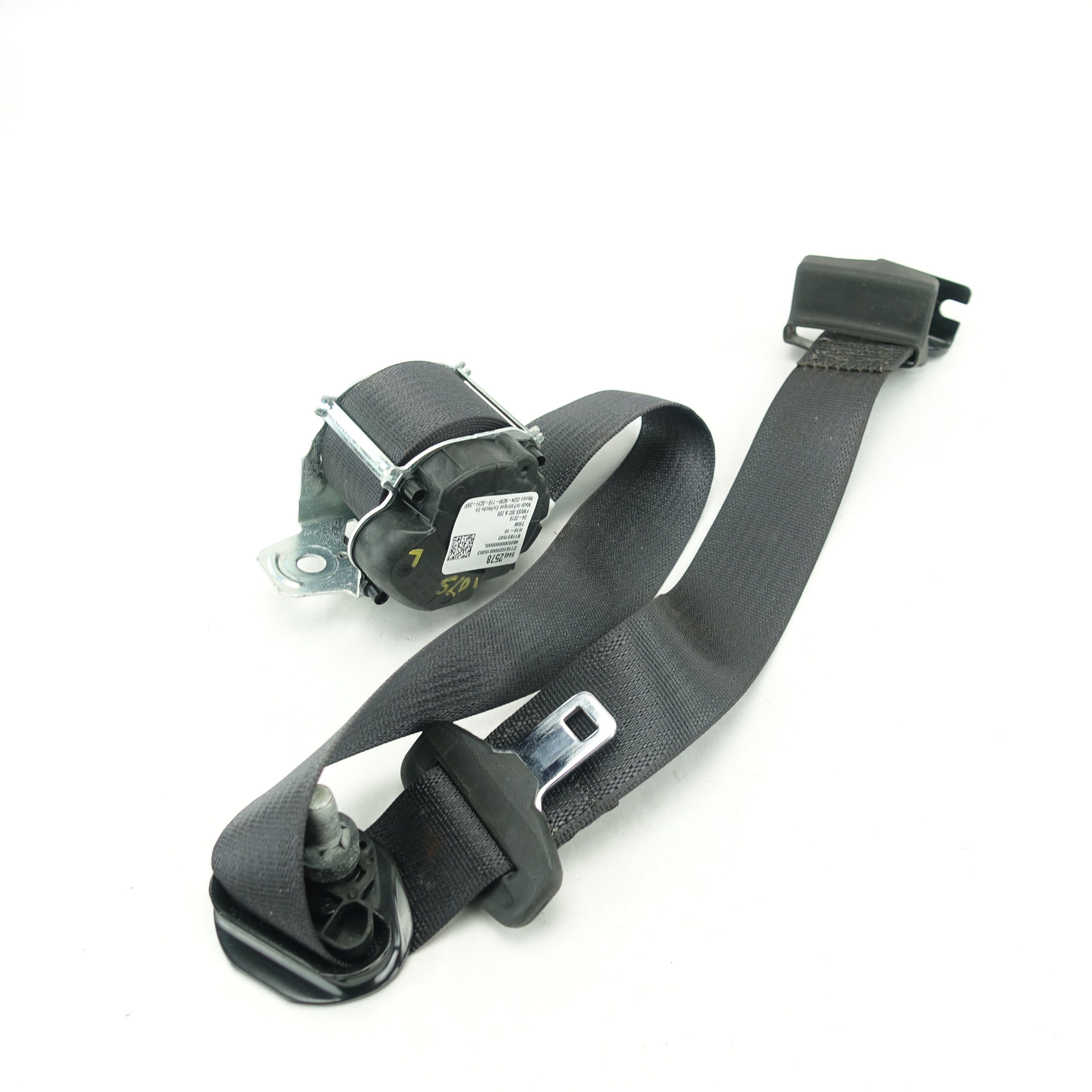 2019 2020 2021 22 Silverado Sierra Extended Crew Cab Rear Left Seat Belt Black