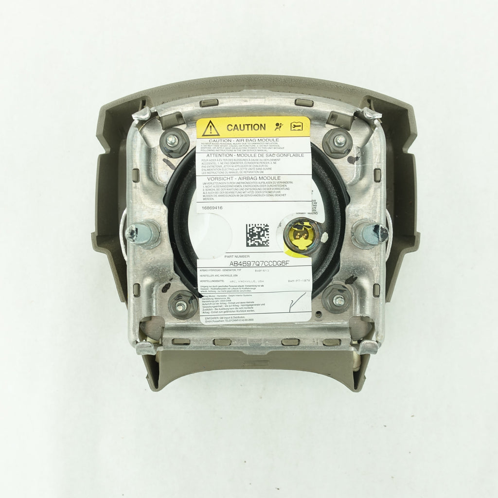 2003 2004 2005 2006 2007 Hummer H2 Steering Wheel Airbag Air Bag Gray