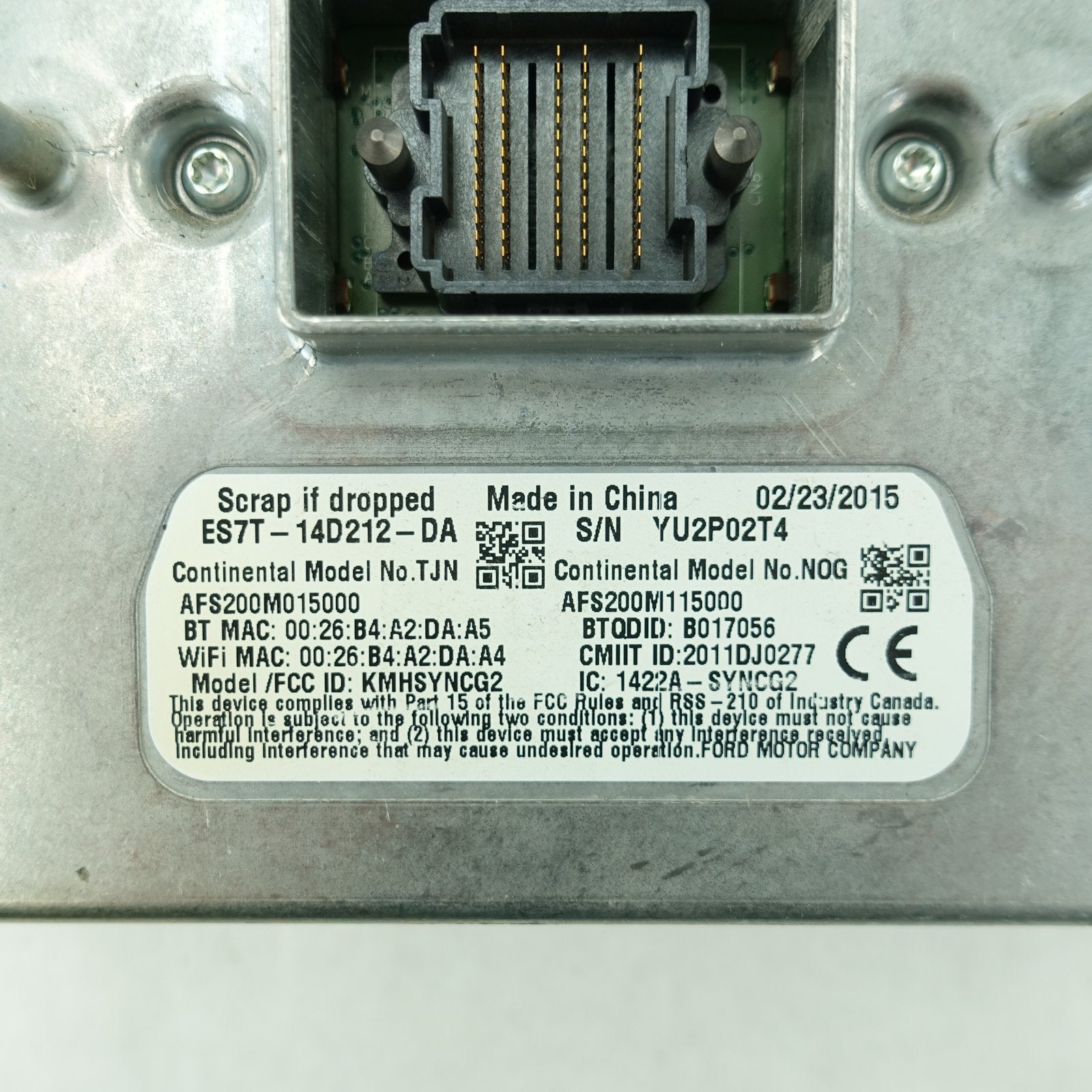 2015 2016 Ford F150 SYNC Communication Control Module APIM
