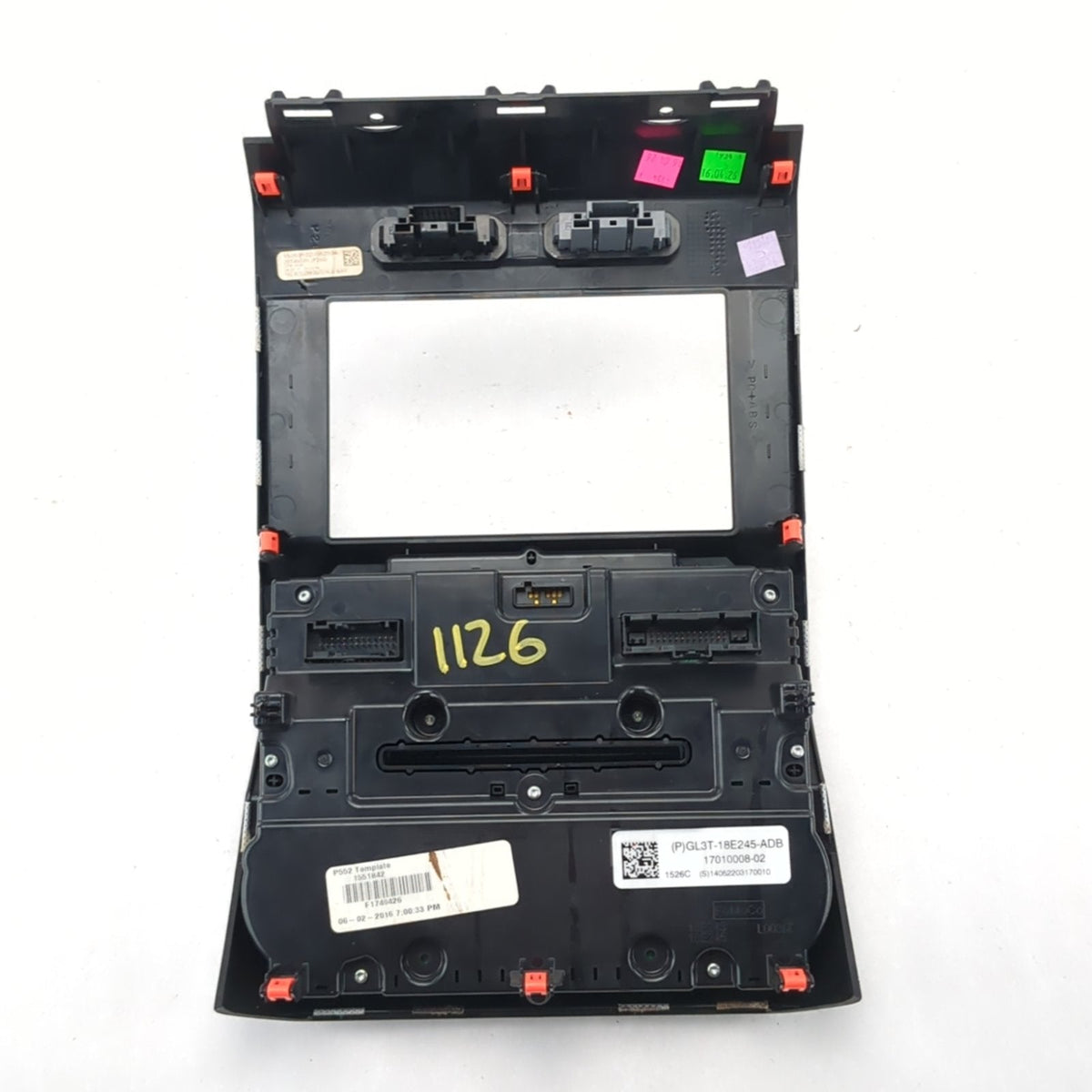 Damage 2016 Ford F150 Radio Stereo Head Climate Heat Ac Control Panel
