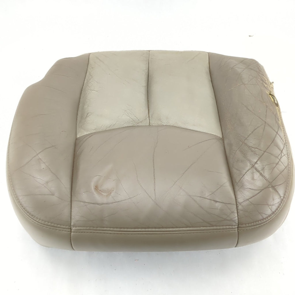 Damage 2004 2005 06 Yukon Suburban Left Driver Seat Bottom Cushion Leather Tan